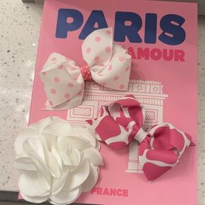 Three hair accessories sold as a set